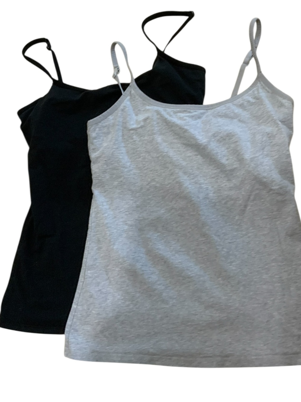 Pact Women's Camisole Pair - Black & Light Gray Size medium